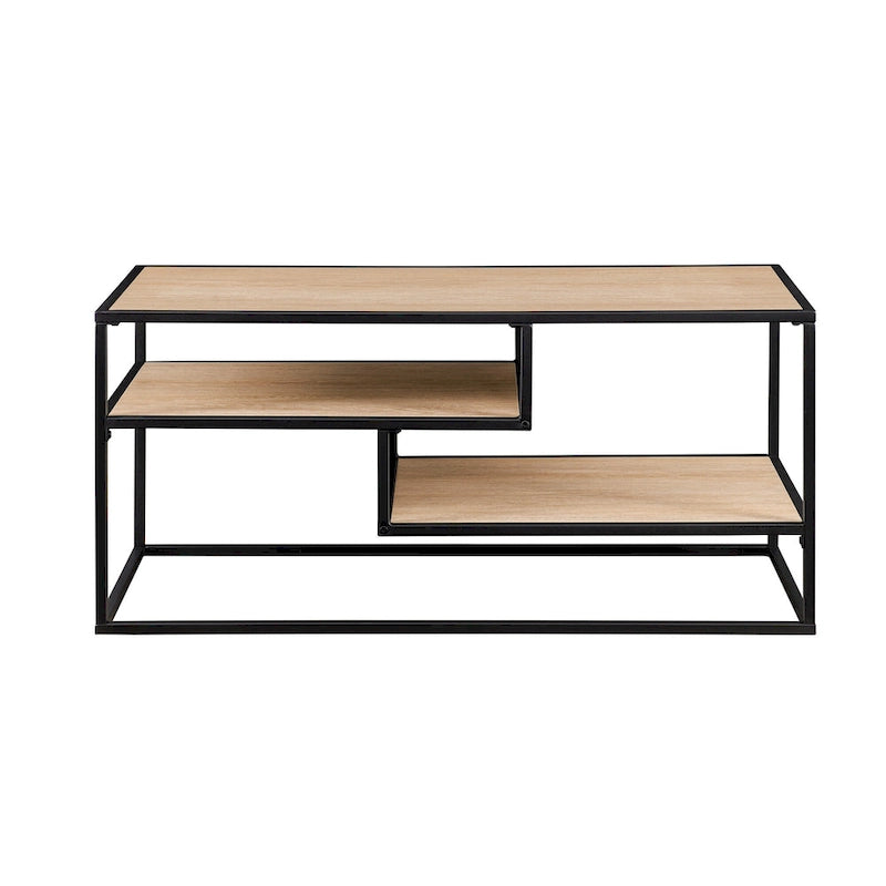 Meuble TV moderne Middlebrook avec étagère flottante-19