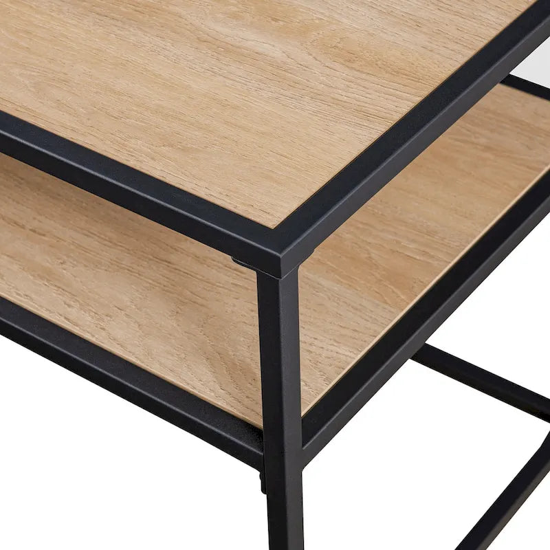 Meuble TV moderne Middlebrook avec étagère flottante-22