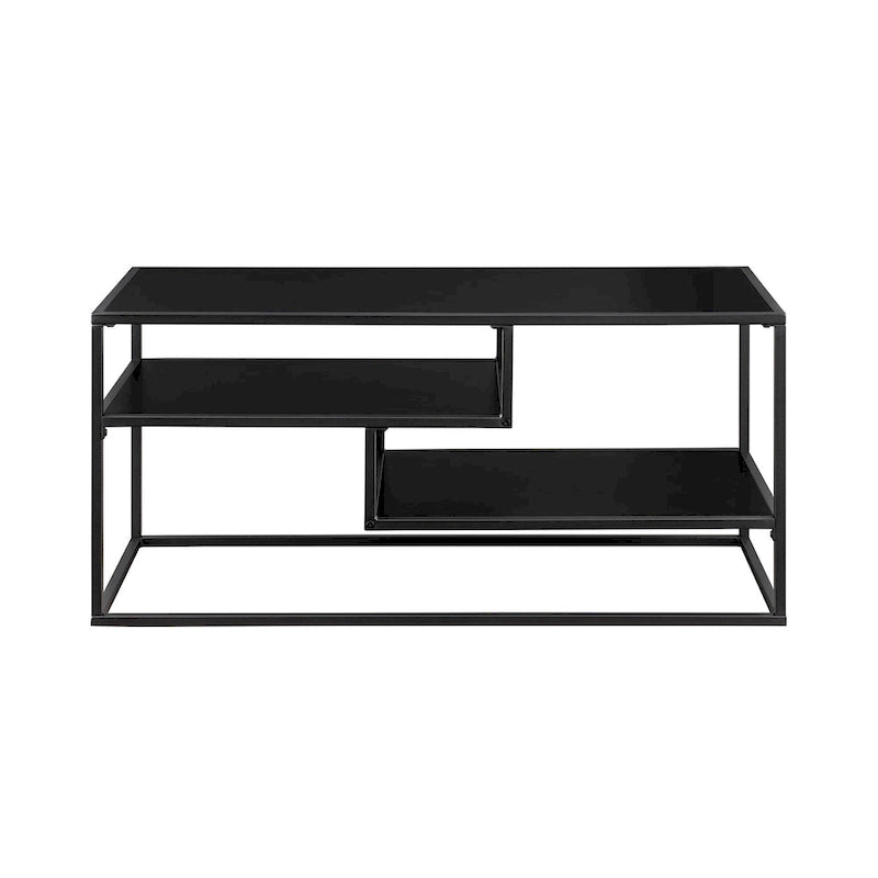 Meuble TV moderne Middlebrook avec étagère flottante-26