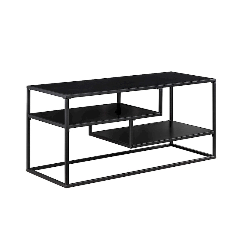 Meuble TV moderne Middlebrook avec étagère flottante-27