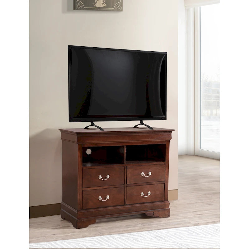 Meuble multimédia en bois Louis Philippe-33