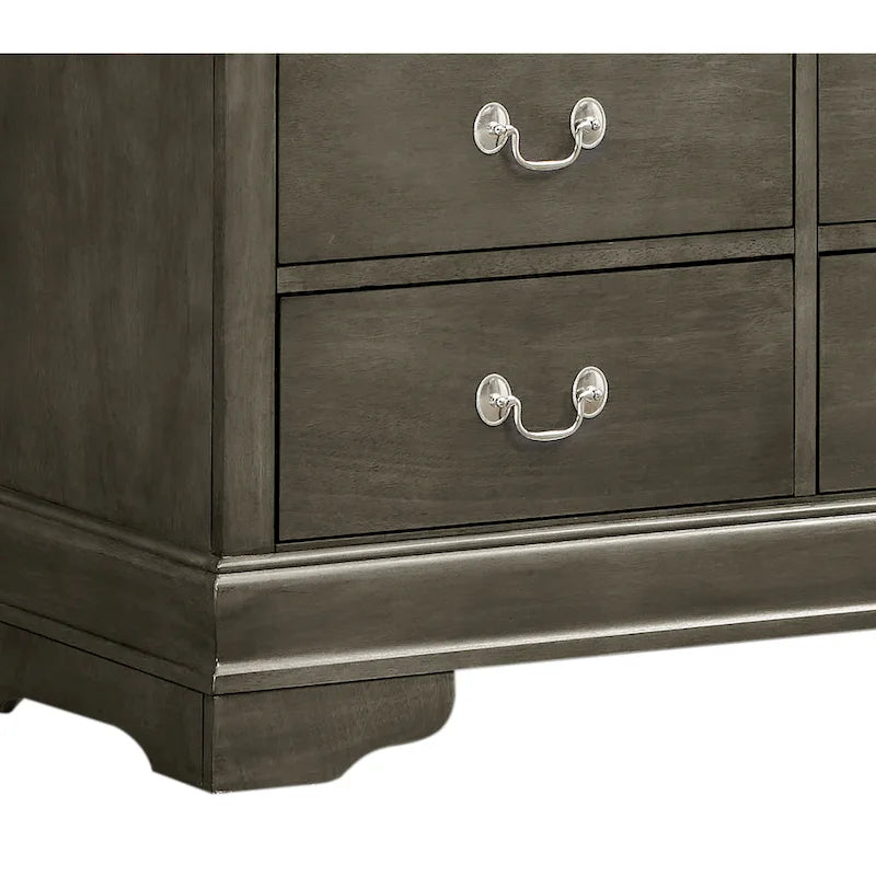 Meuble multimédia en bois Louis Philippe-13