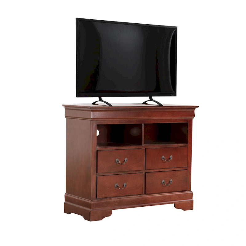 Meuble multimédia en bois Louis Philippe-15