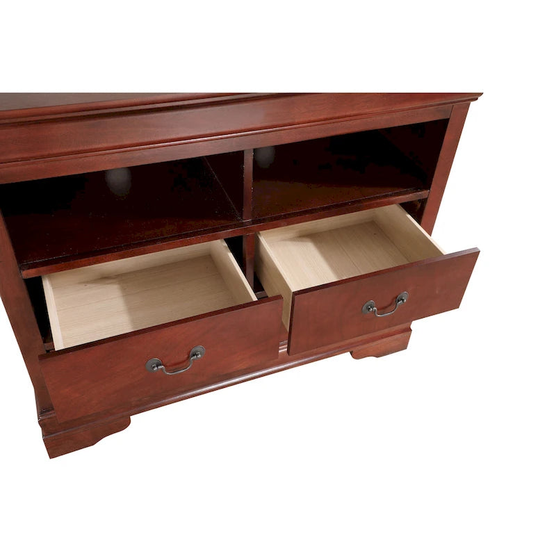 Meuble multimédia en bois Louis Philippe-17