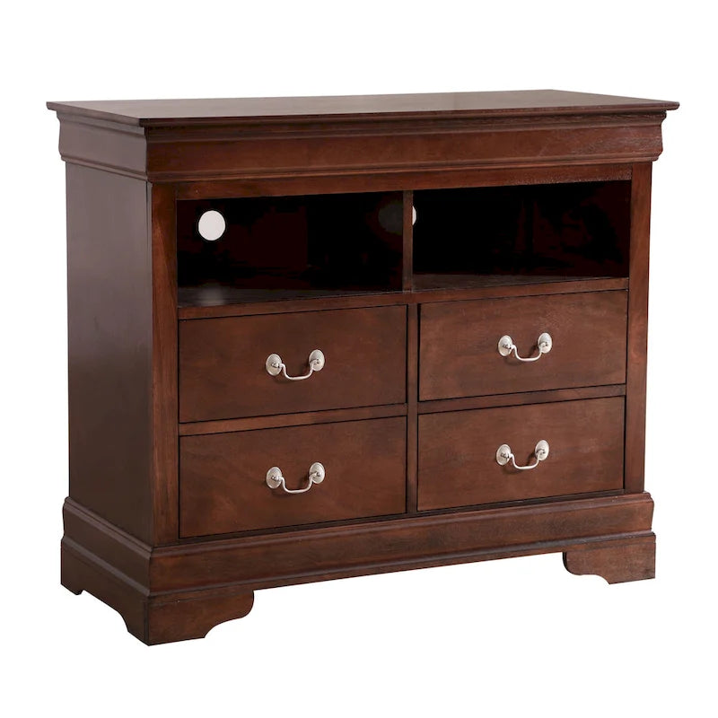 Meuble multimédia en bois Louis Philippe-21