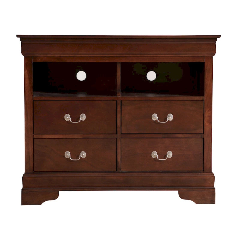 Meuble multimédia en bois Louis Philippe-22