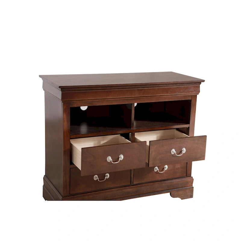 Meuble multimédia en bois Louis Philippe-23