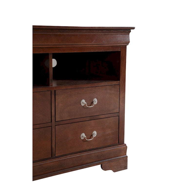 Meuble multimédia en bois Louis Philippe-26
