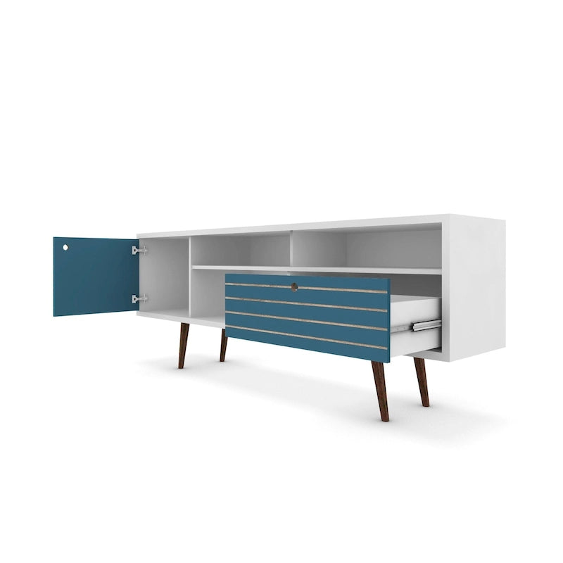 Console de meuble multimédia Manhattan Comfort Liberty 70,86 po de style moderne du milieu du siècle-30