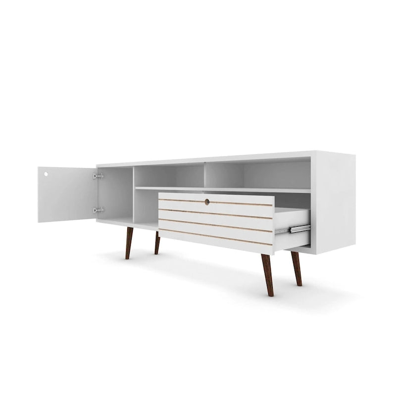 Console de meuble multimédia Manhattan Comfort Liberty 70,86 po de style moderne du milieu du siècle-27