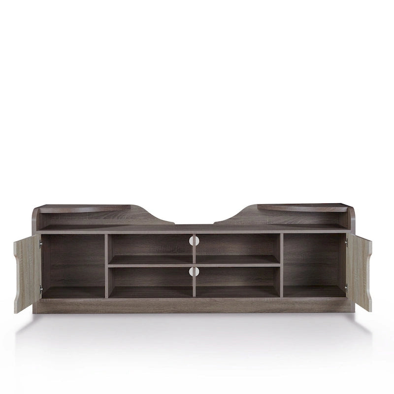 Meuble TV de rangement multifonctionnel rustique Fetz de 72 pouces par Furniture of America-7