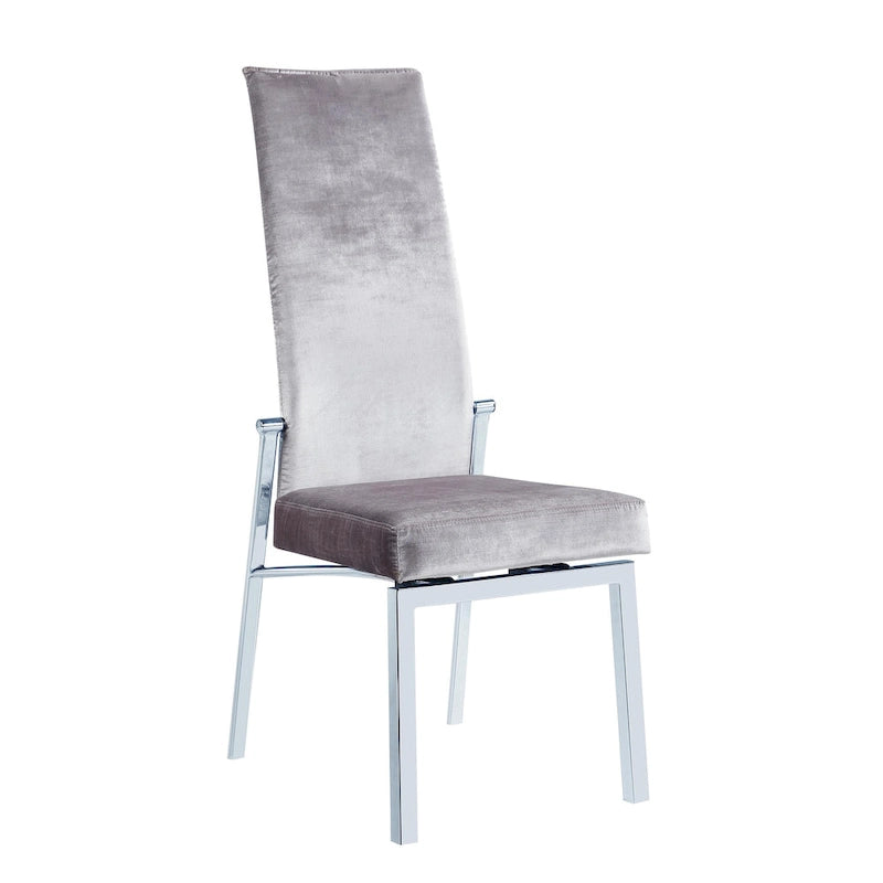 Ensemble de salle à manger 5 pièces Somette Domino avec chaises grises à dossier inclinable-6