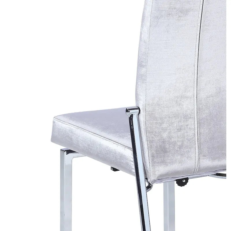 Ensemble de salle à manger 5 pièces Somette Domino avec chaises grises à dossier inclinable-11