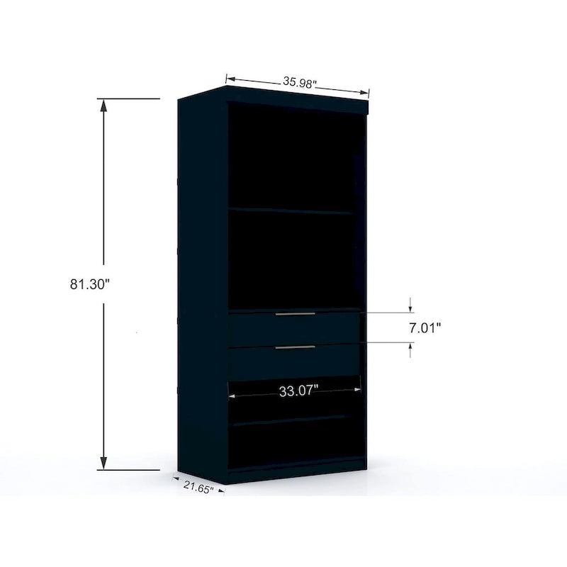 Armoire-penderie moderne sectionnelle Mulberry 2.0-13