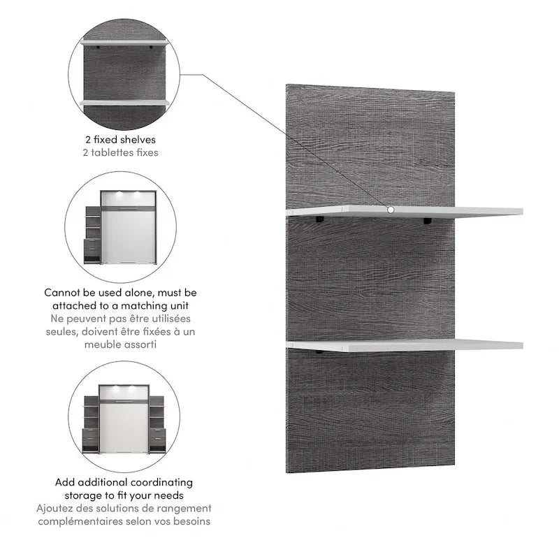 Ensemble d'étagères flottantes Cielo 20W pour lit escamotable Cielo de Bestar-3