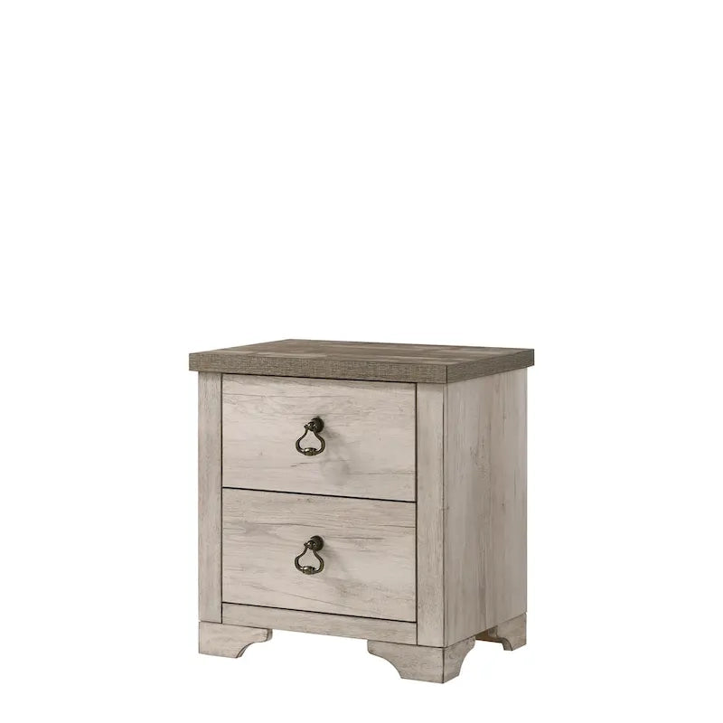 Ensemble de chambre à coucher rustique Anallese 5 pièces en bois flotté-4