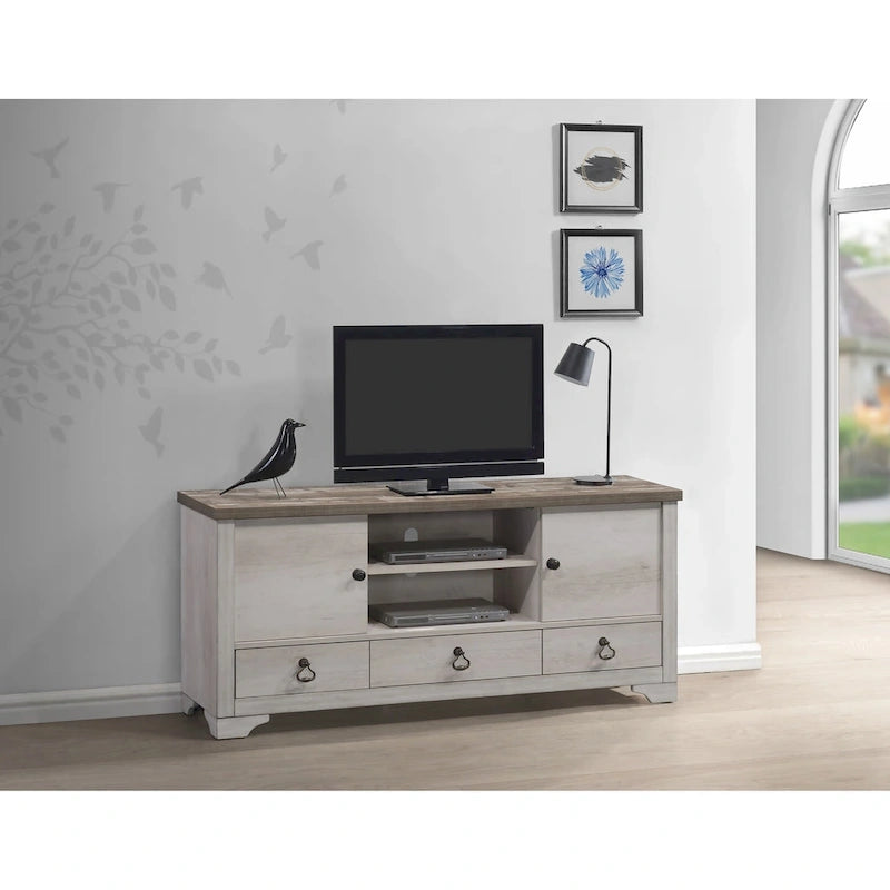 Ensemble de chambre à coucher rustique Anallese 5 pièces en bois flotté-9