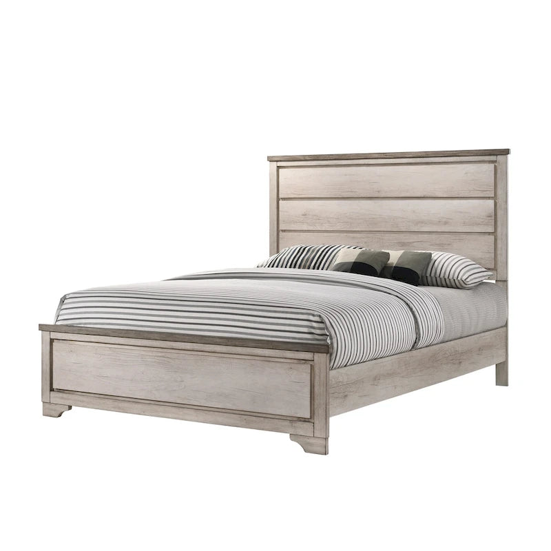 Ensemble de chambre à coucher rustique Anallese 5 pièces en bois flotté-12