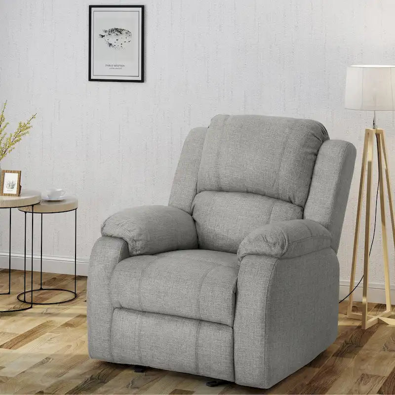 Fauteuil inclinable à bascule en tissu Mozelle Classic de Christopher Knight Home-21
