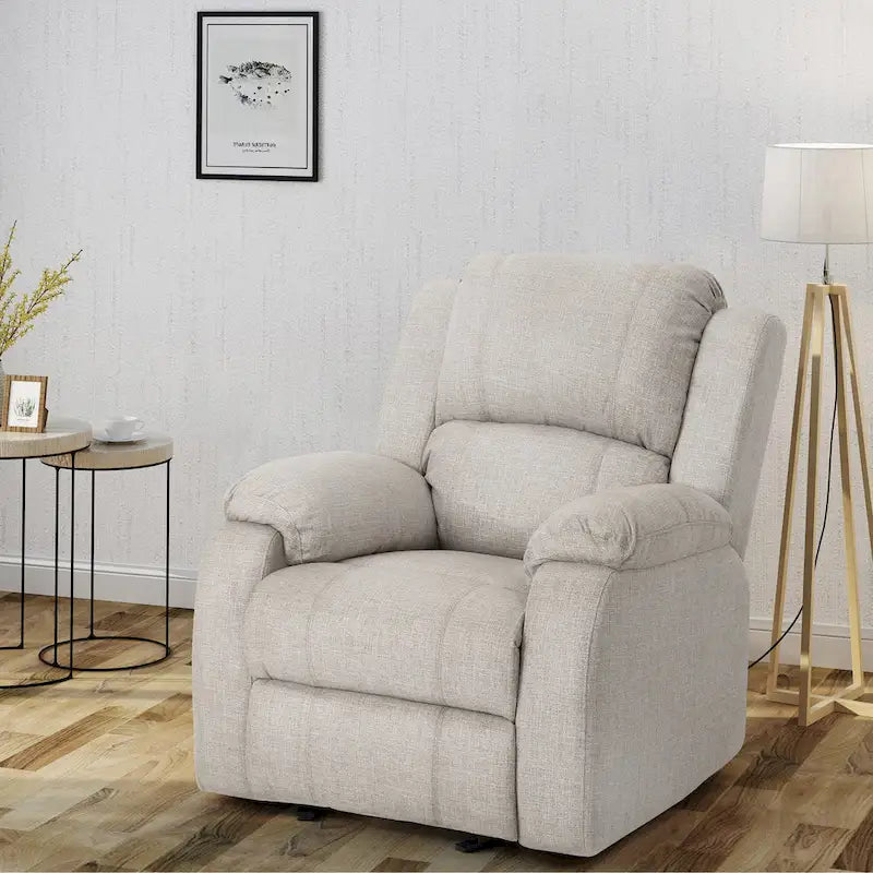 Fauteuil inclinable à bascule en tissu Mozelle Classic de Christopher Knight Home-14