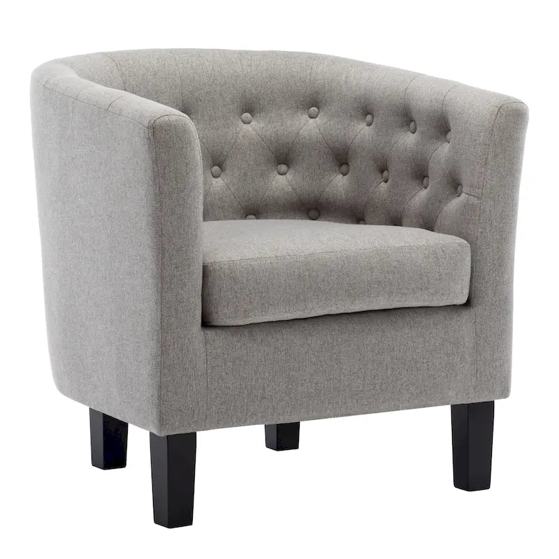 Fauteuil club Corvus Oxonia capitonné en tissu-34