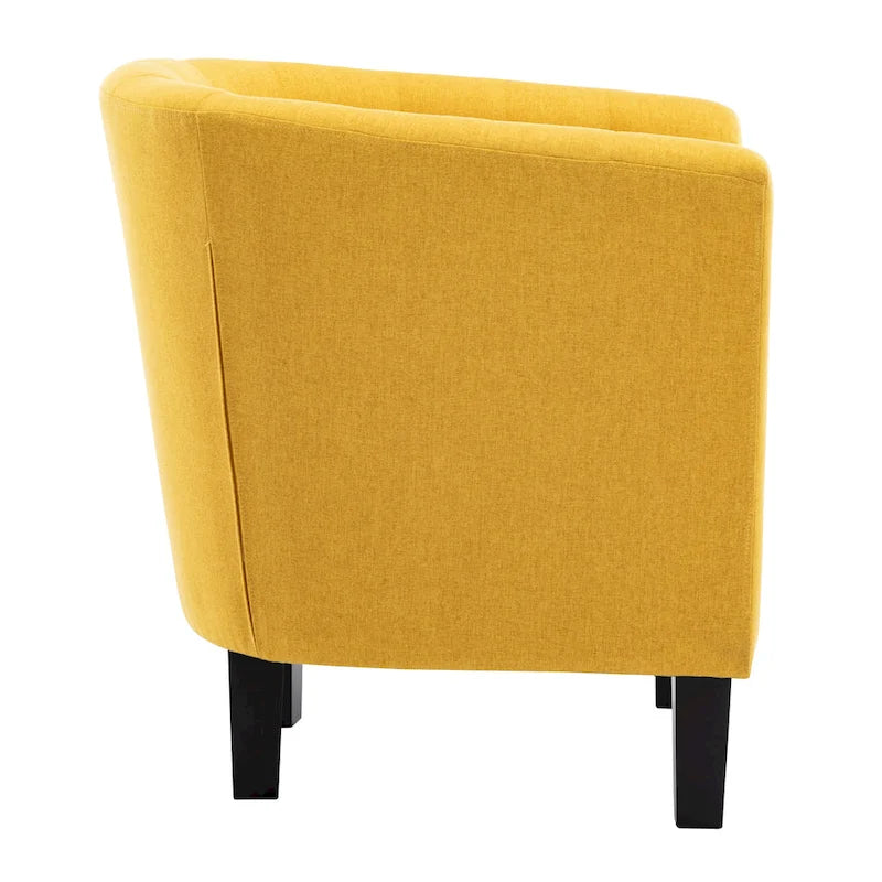 Fauteuil club Corvus Oxonia capitonné en tissu-12