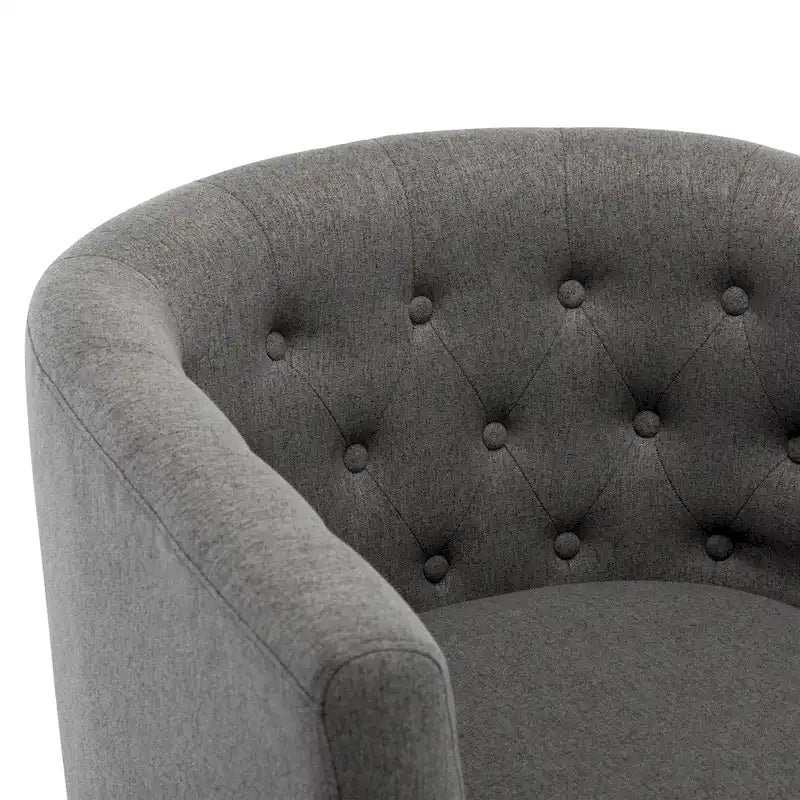 Fauteuil club Corvus Oxonia capitonné en tissu-18