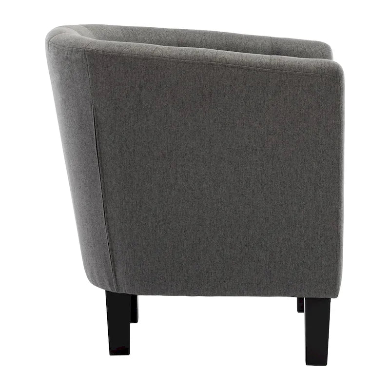Fauteuil club Corvus Oxonia capitonné en tissu-20