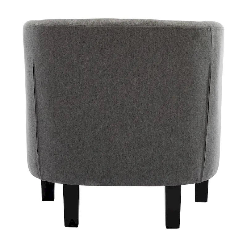 Fauteuil club Corvus Oxonia capitonné en tissu-21