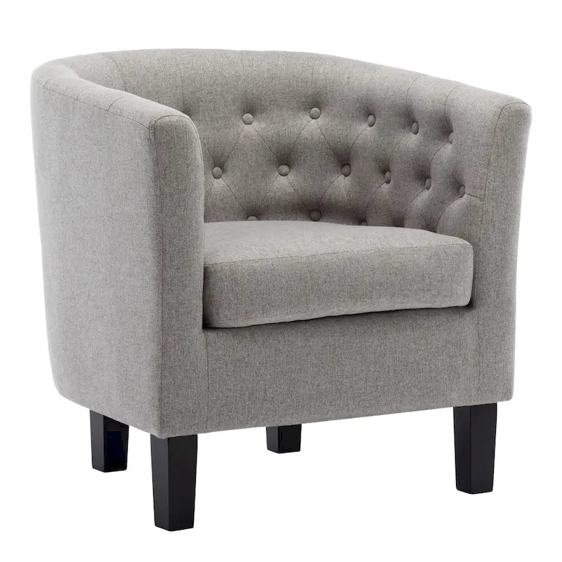 Fauteuil club Corvus Oxonia capitonné en tissu-23