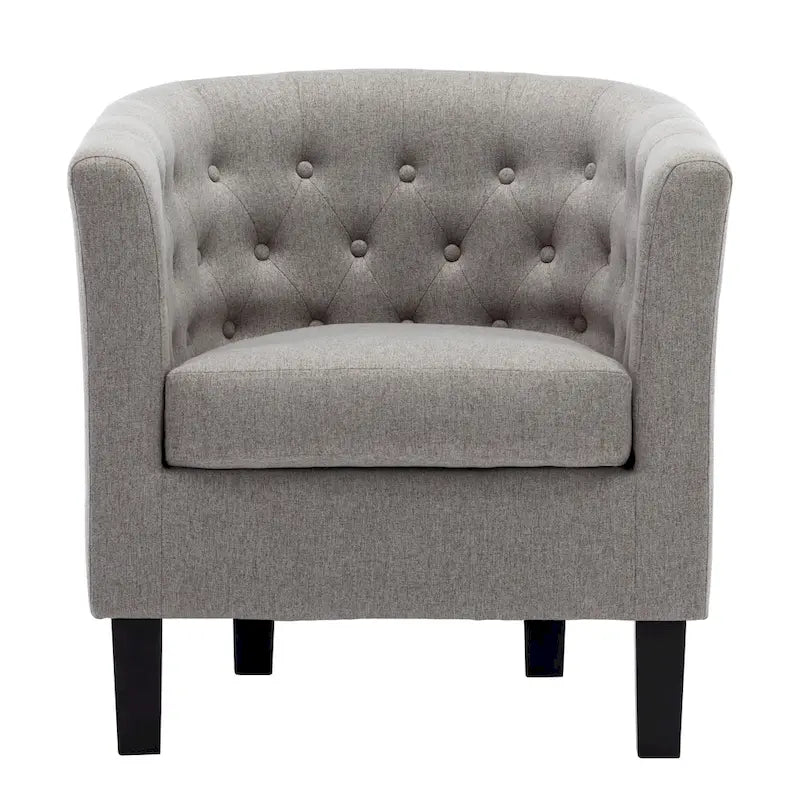 Fauteuil club Corvus Oxonia capitonné en tissu-26