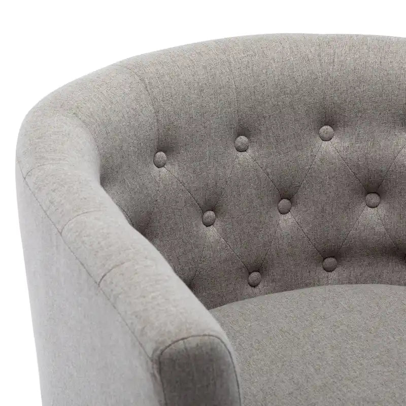 Fauteuil club Corvus Oxonia capitonné en tissu-27