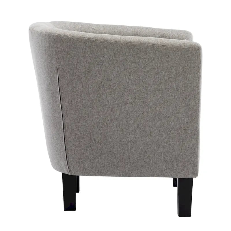 Fauteuil club Corvus Oxonia capitonné en tissu-29