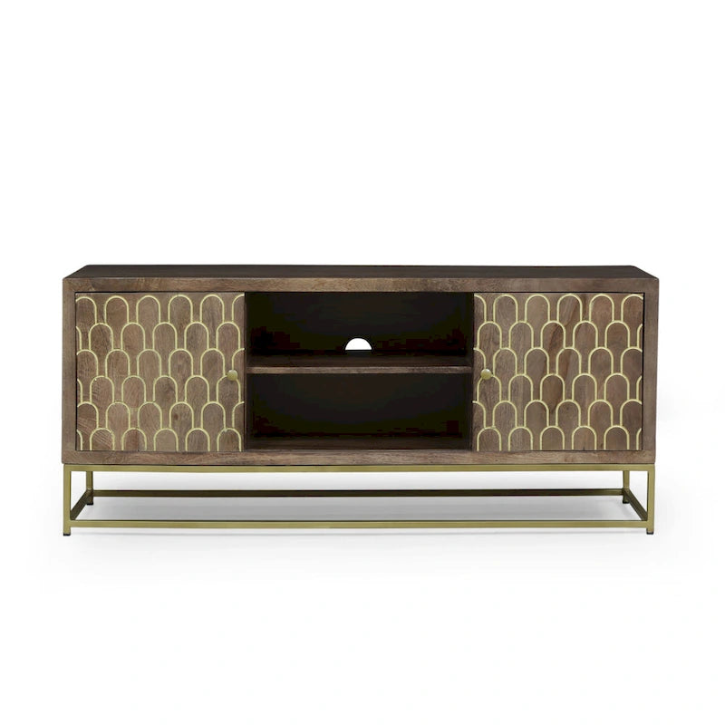 Meuble TV contemporain en bois Cannonville par Christopher Knight Home-2