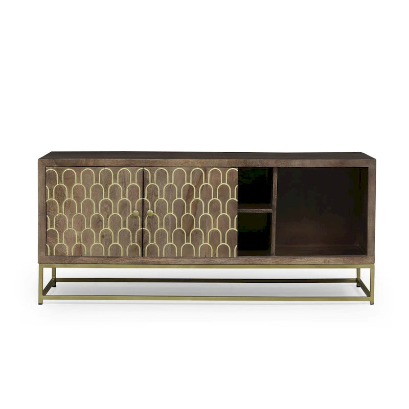 Meuble TV contemporain en bois Cannonville par Christopher Knight Home-5