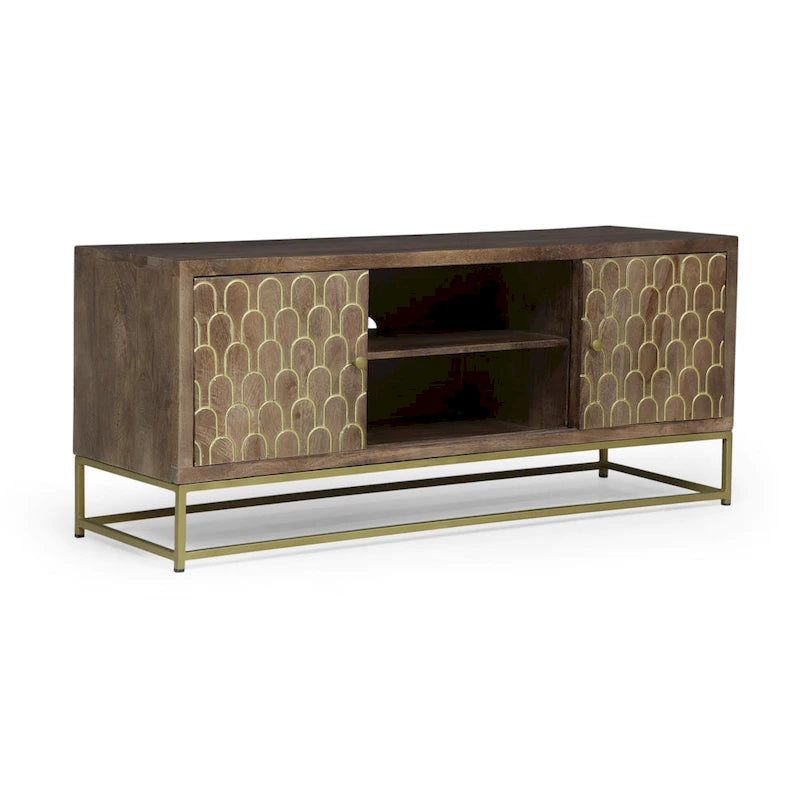 Meuble TV contemporain en bois Cannonville par Christopher Knight Home-9