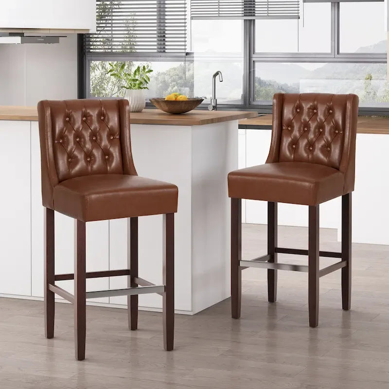 Tabourets de bar contemporains à oreilles Bayliss (lot de 2) par Christopher Knight Home-13