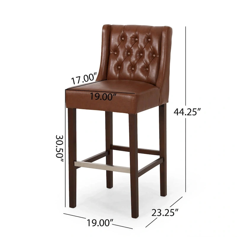 Tabourets de bar contemporains à oreilles Bayliss (lot de 2) par Christopher Knight Home-6
