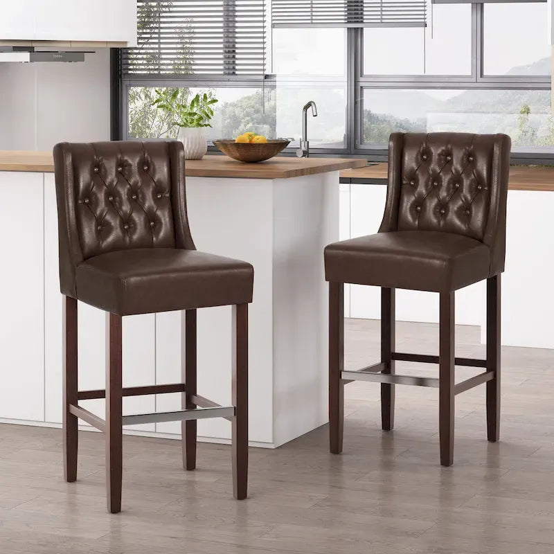 Tabourets de bar contemporains à oreilles Bayliss (lot de 2) par Christopher Knight Home-10