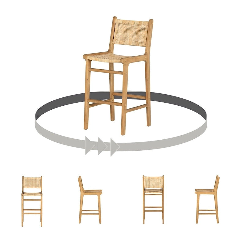Tabouret en rotin Balka de South Shore-16
