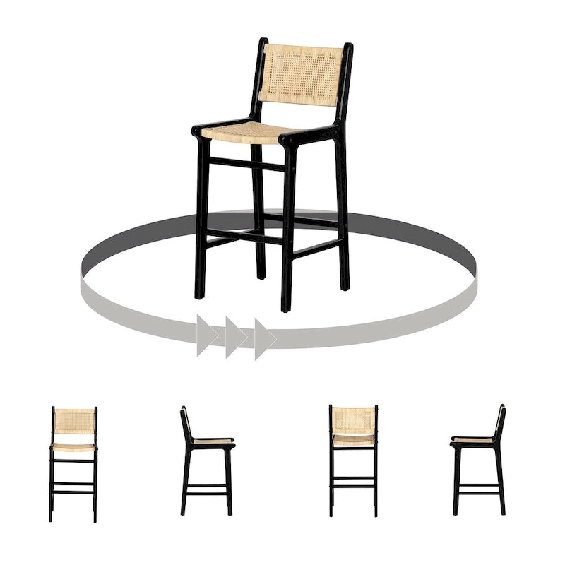 Tabouret en rotin Balka de South Shore-27