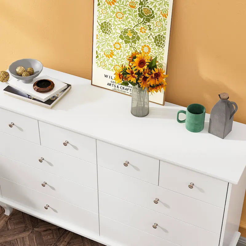 Commode laquée de 55,1 cm de large, coffre de rangement, commode de chambre-7