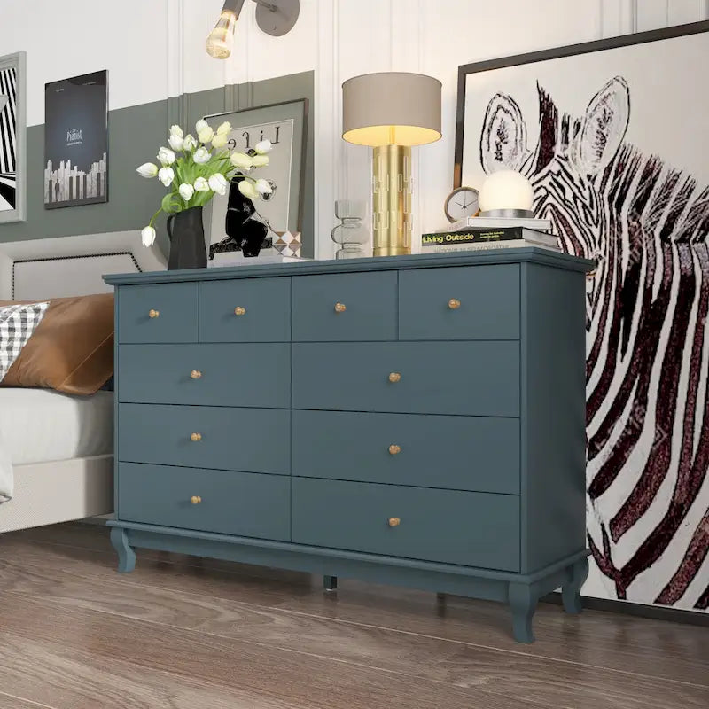 Commode laquée de 55,1 cm de large, coffre de rangement, commode de chambre-22