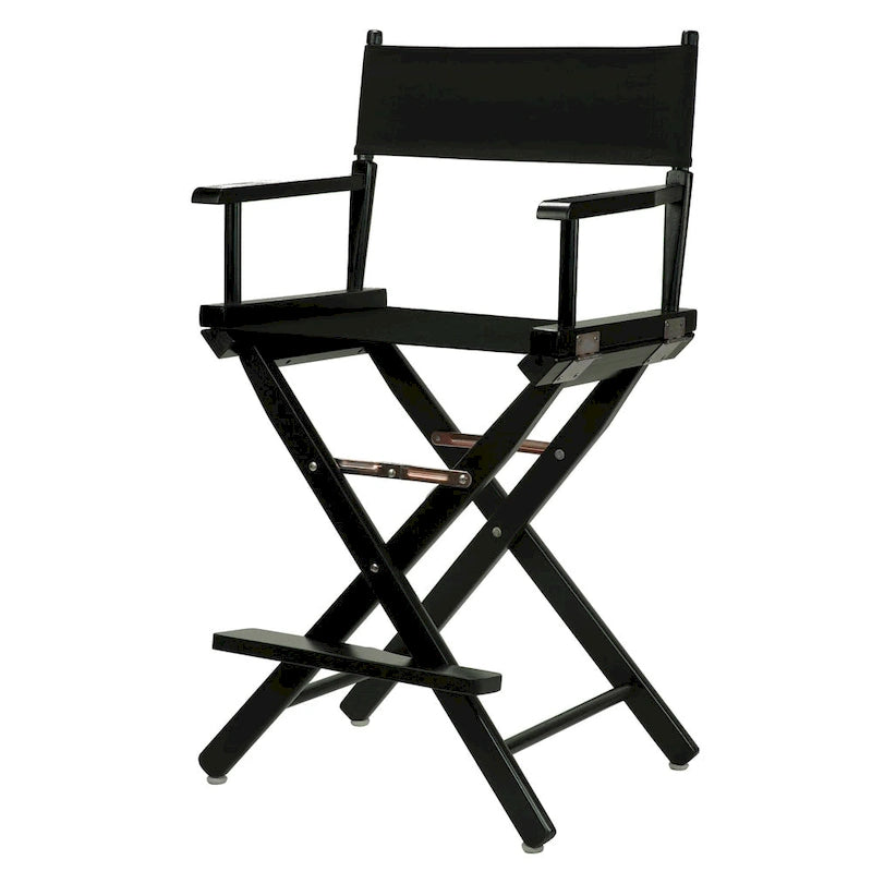 Chaise de réalisateur à cadre noir de 61 cm (24 pouces)-5