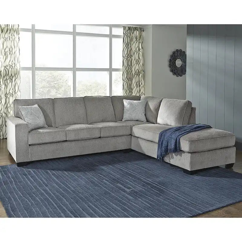 Signature Design by Ashley Altari Gray 2-Piece Sectional with Chaise - 110W x 90D x 37H