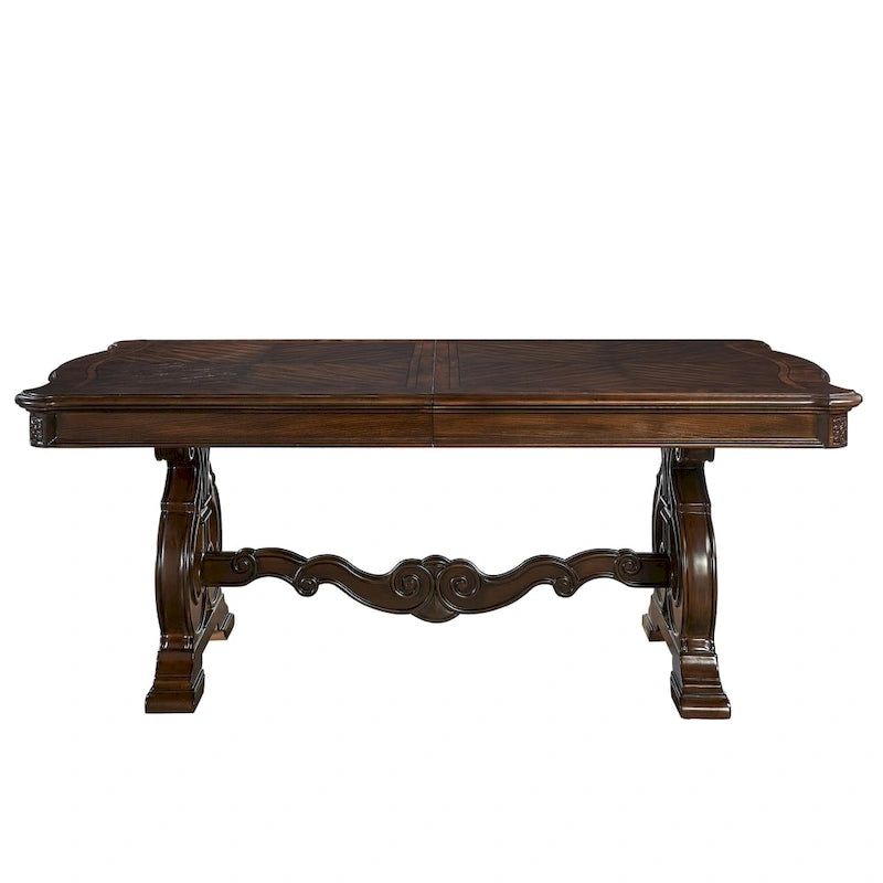 Table de salle à manger traditionnelle Steve Silver Richland de 244 cm (96 pouces), marron-2