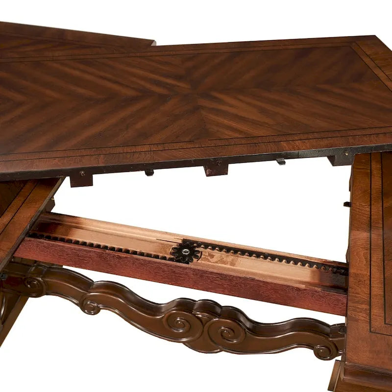 Table de salle à manger traditionnelle Steve Silver Richland de 244 cm (96 pouces), marron-3