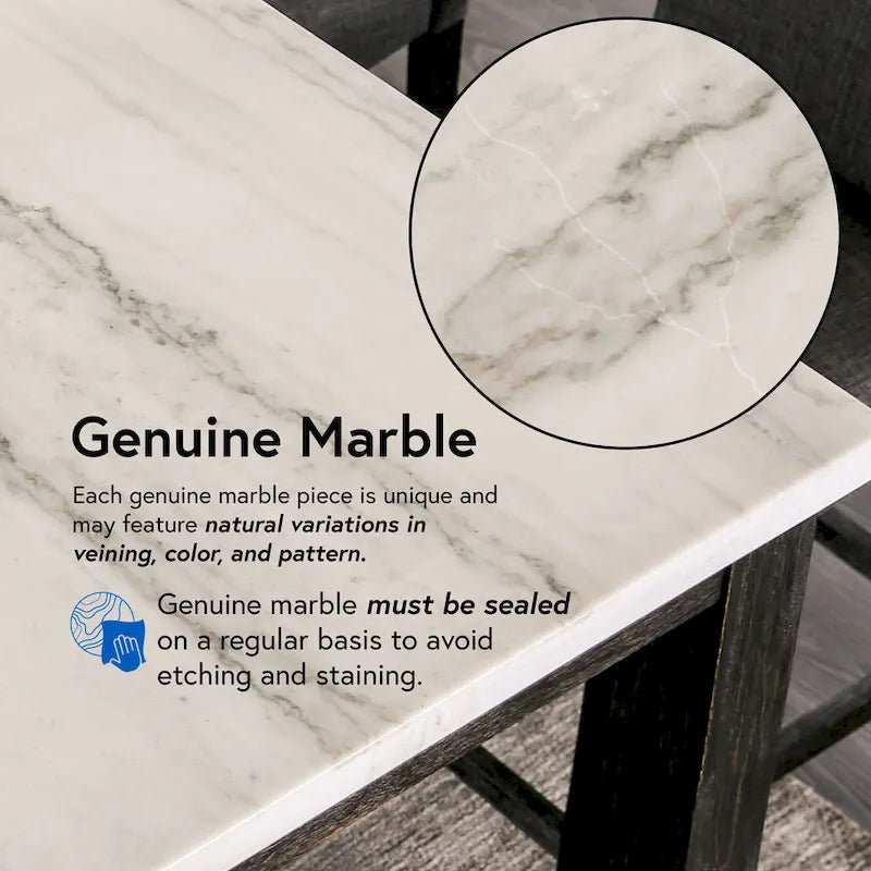 Table de comptoir rustique noire de 60 pouces de Furniture of America Shap