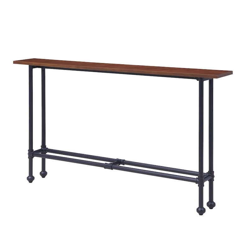 Table console SEI Furniture Northrup noire/expresso-3