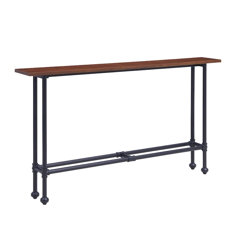 Table console SEI Furniture Northrup noire/expresso-5